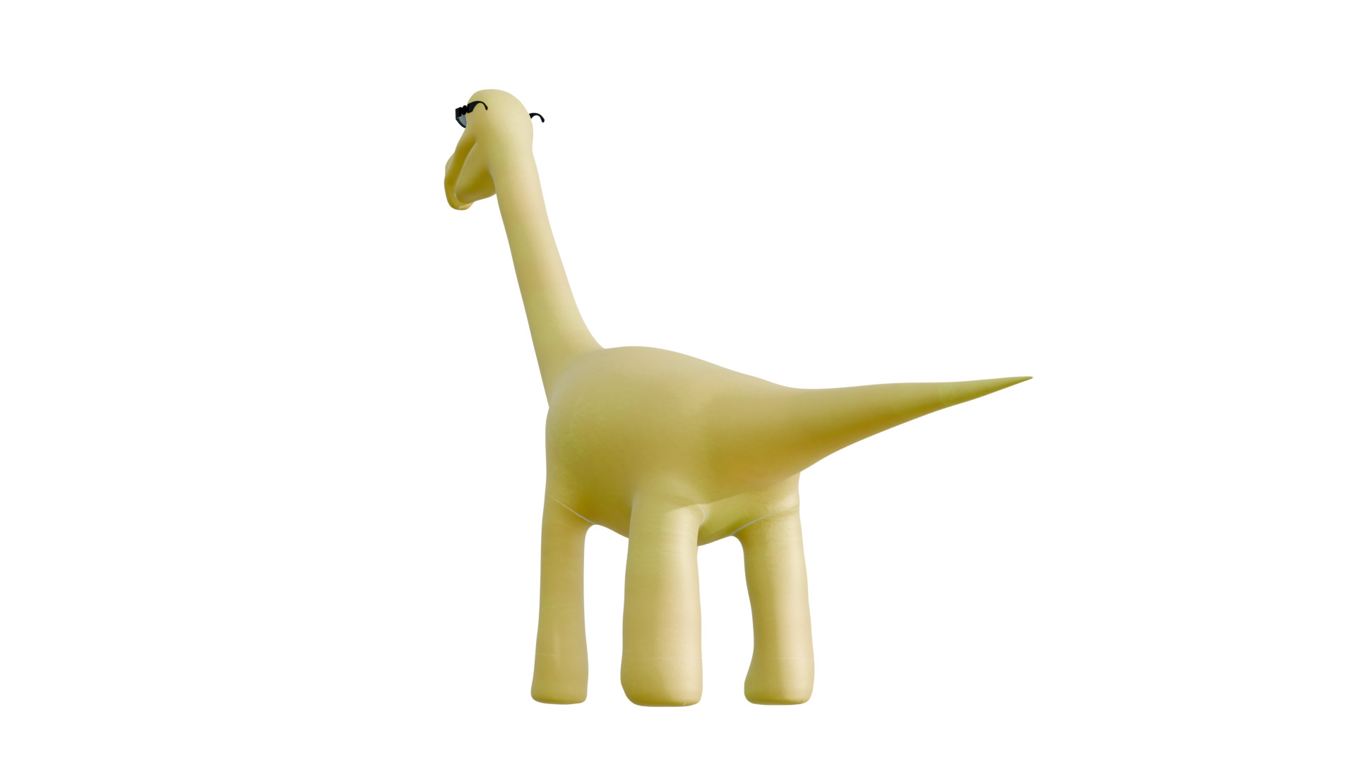 Apatosaurus Dinosaur Cartoon 3D model_3
