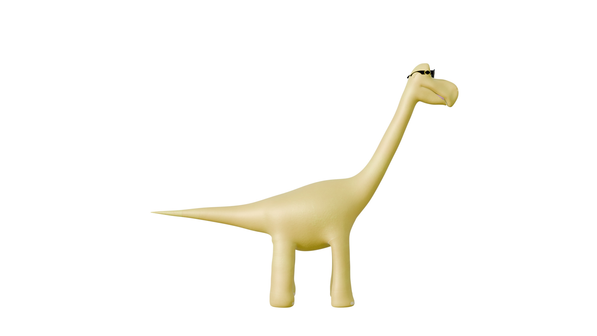 Apatosaurus Dinosaur Cartoon 3D model_2
