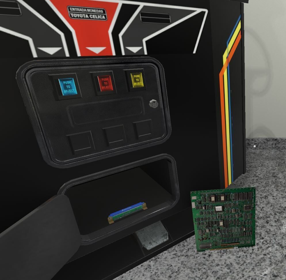 90s Arcade Racing Game Machine Low-poly 3D Model Low-poly 3D model_3