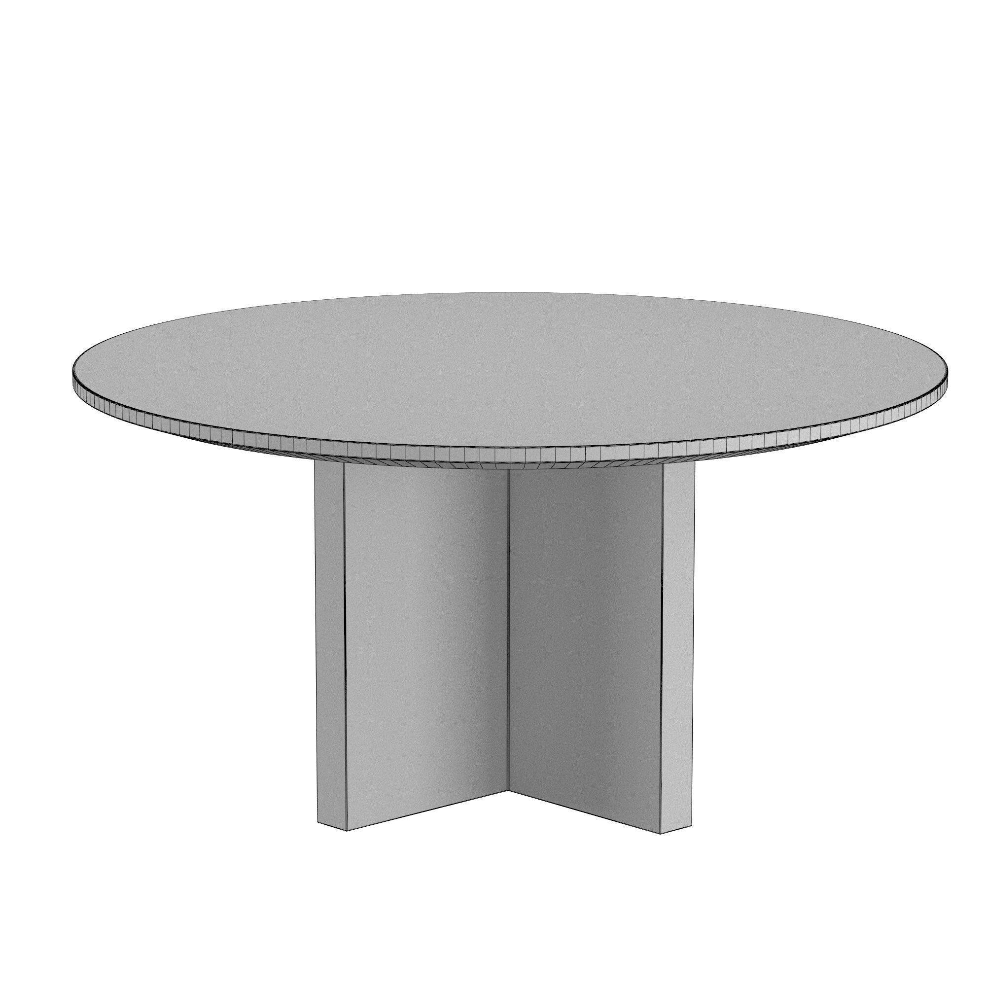 Polanco Round Dining Table 3D model_4