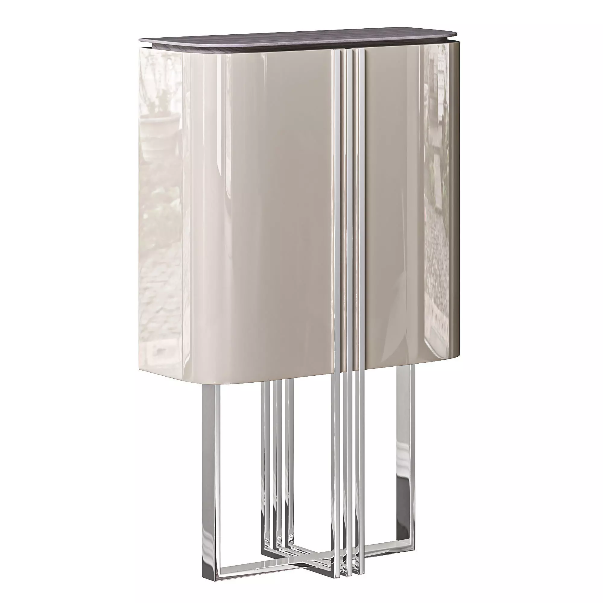York Bar Cabinet 3D model