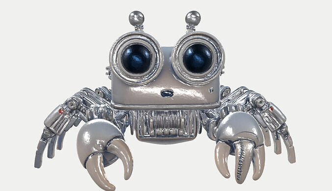 Robot Crab Free low-poly 3D model