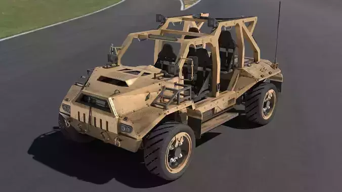 High-Detail Military Off-Road Vehicle 3D Model