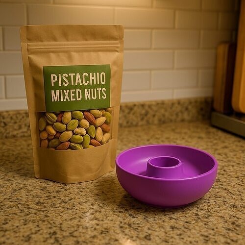 Double Tray for Nuts  and Seeds Shells 3D print model