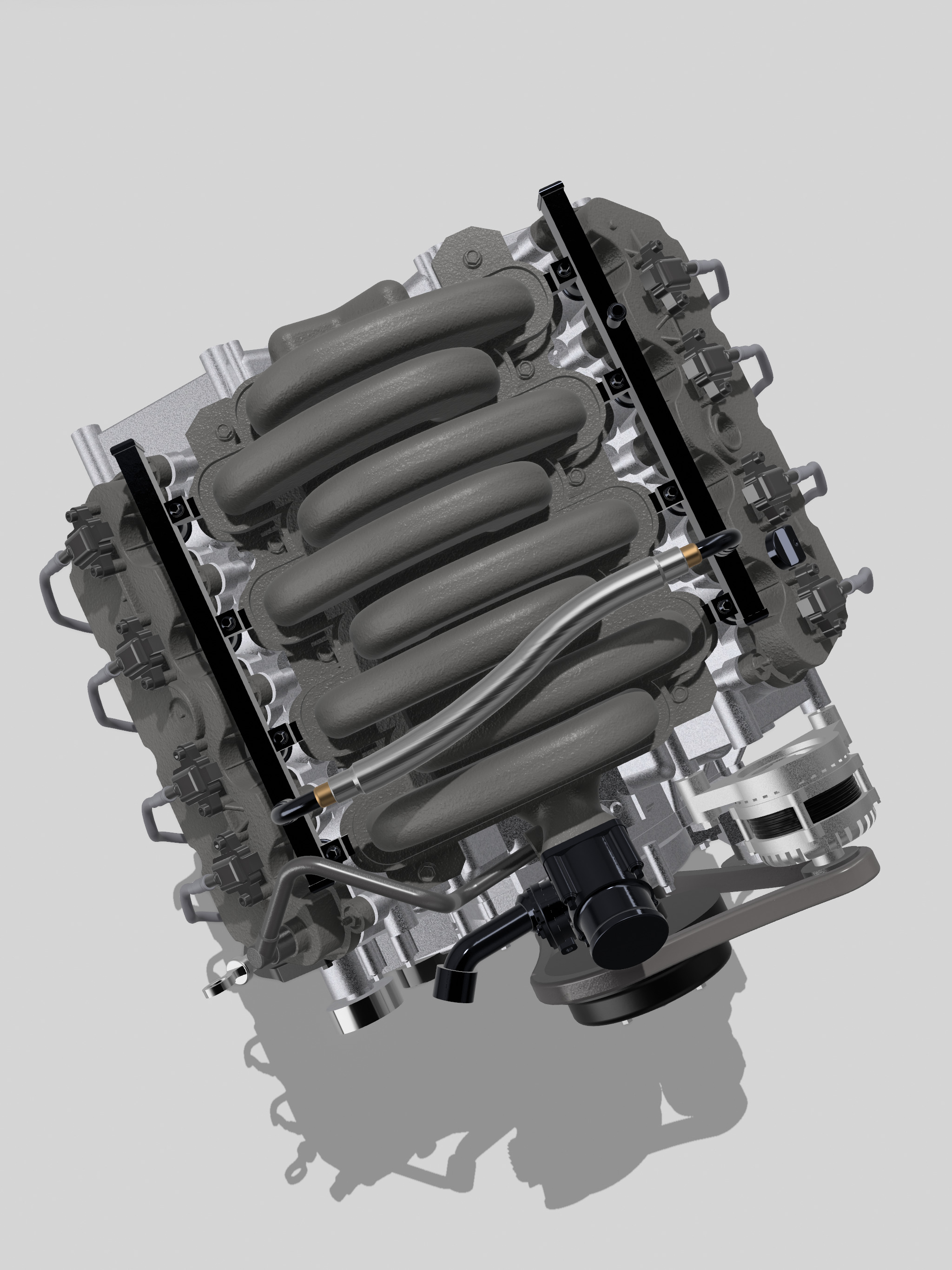 Ford Godzilla V8 Engine OEM spec 3D print model_8