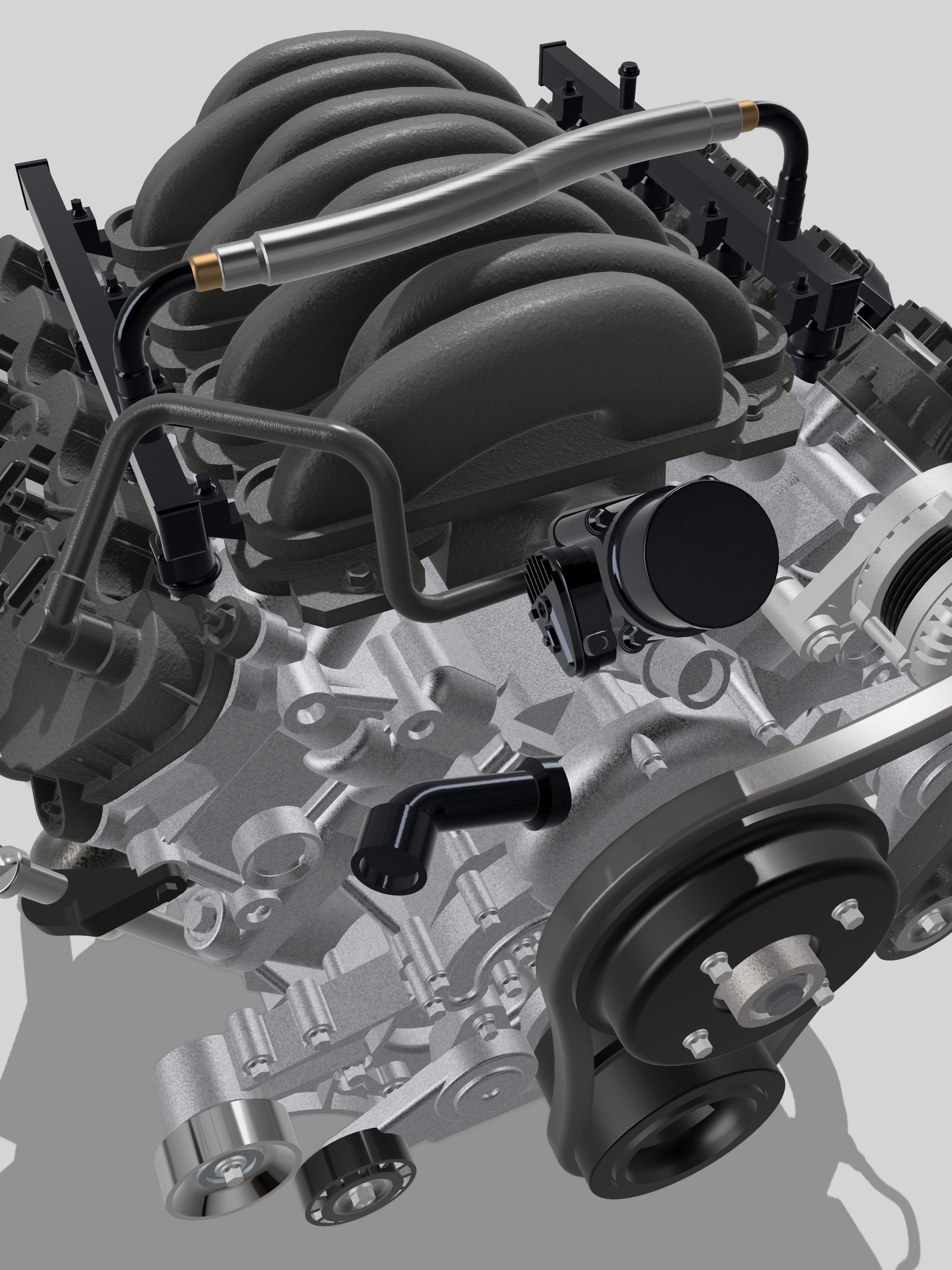 Ford Godzilla V8 Engine OEM spec 3D print model_5