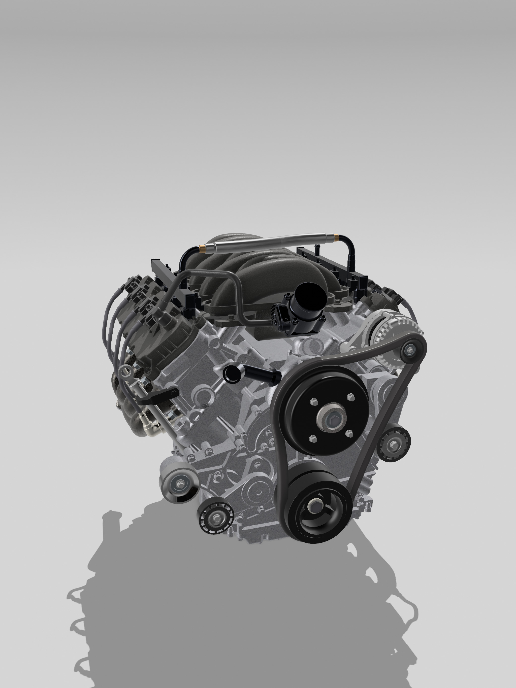 Ford Godzilla V8 Engine OEM spec 3D print model_4