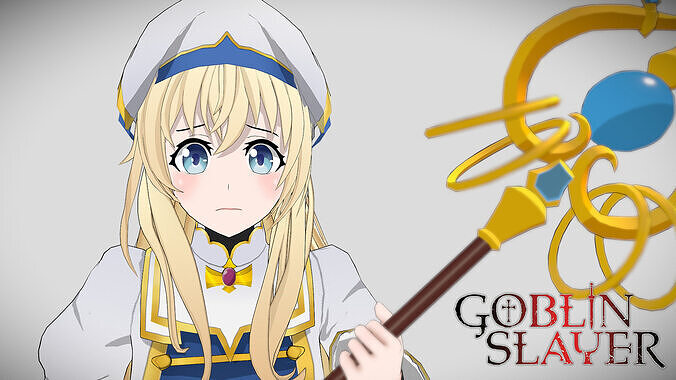 Priestess - Goblin Slayer Low-poly 3D model
