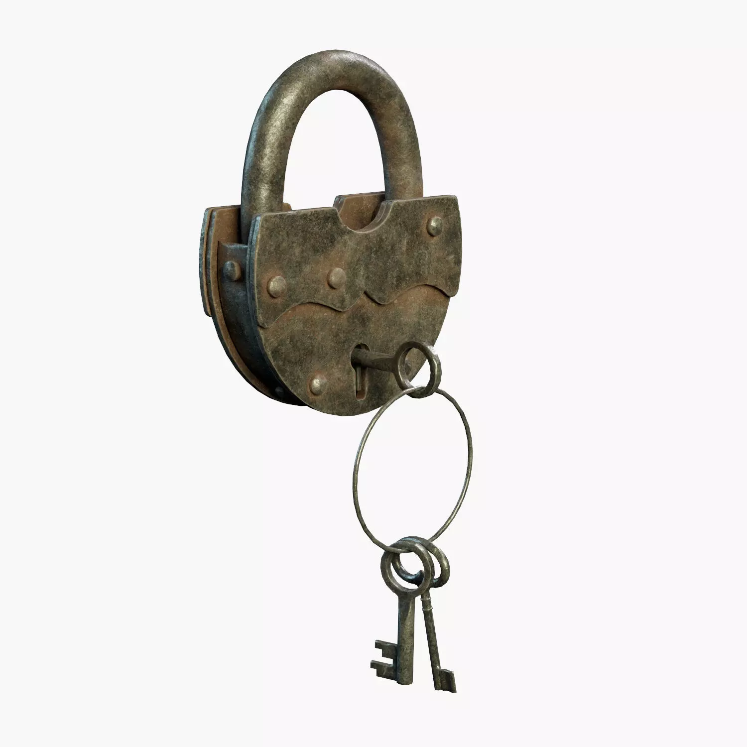 Padlock PBR Low-poly 3D model