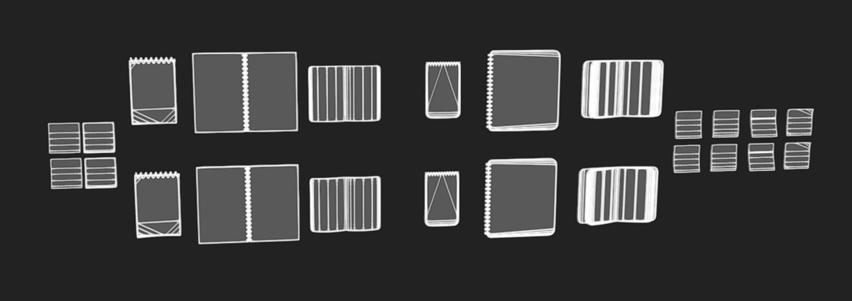 Notes Packs Low-poly 3D model_18