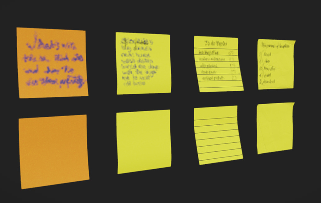 Notes Packs Low-poly 3D model_12