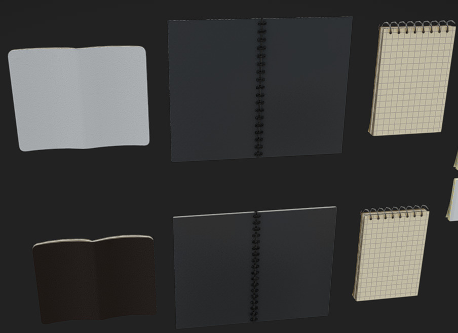 Notes Packs Low-poly 3D model_7