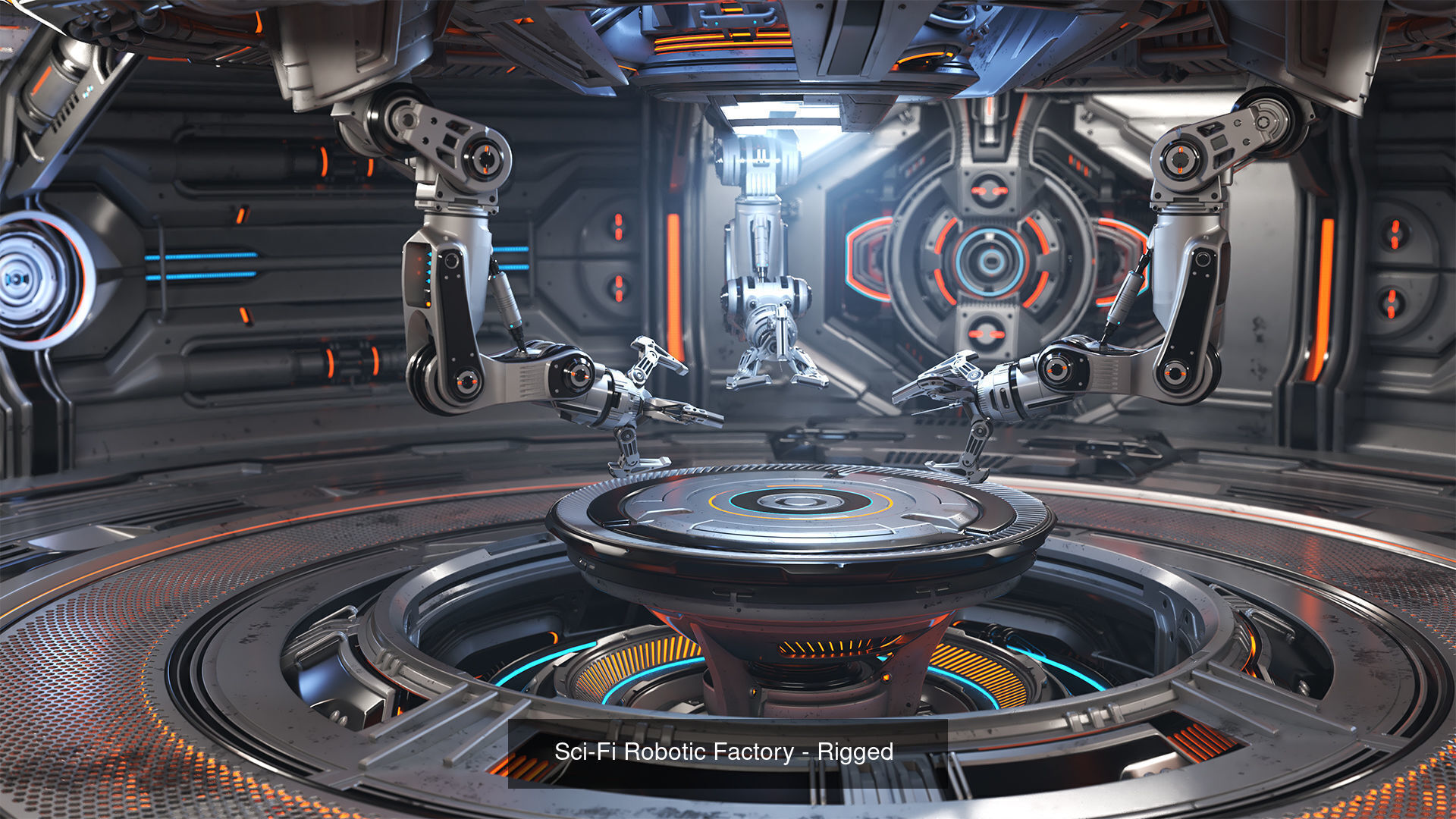 Futuristic Space Interiors Collection 4 in 1 _4