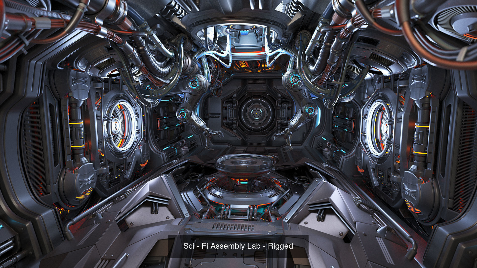 Futuristic Space Interiors Collection 4 in 1 _2