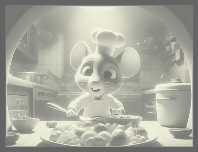 Mouse Chef 3D print model