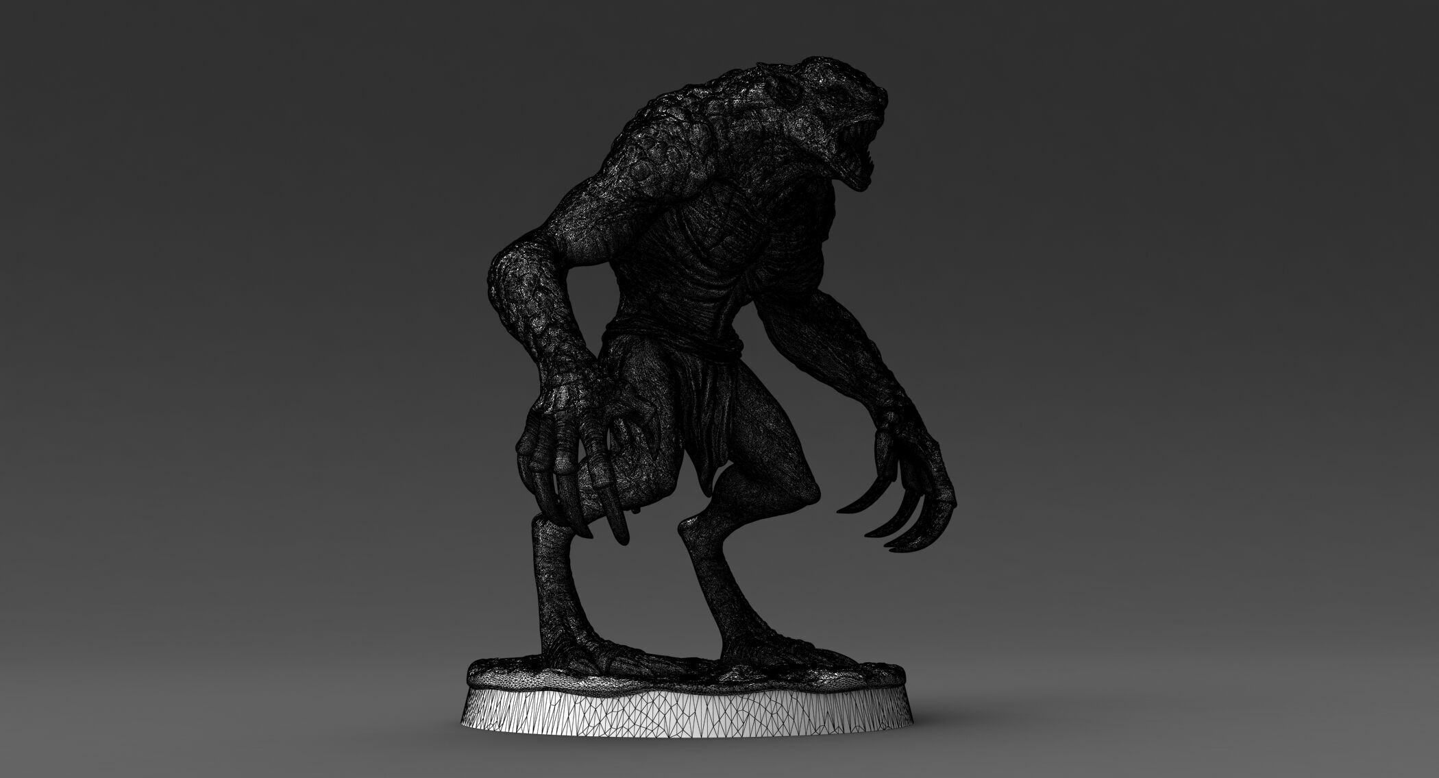 Printable Creature 01 Neutral Pose 3D model_6