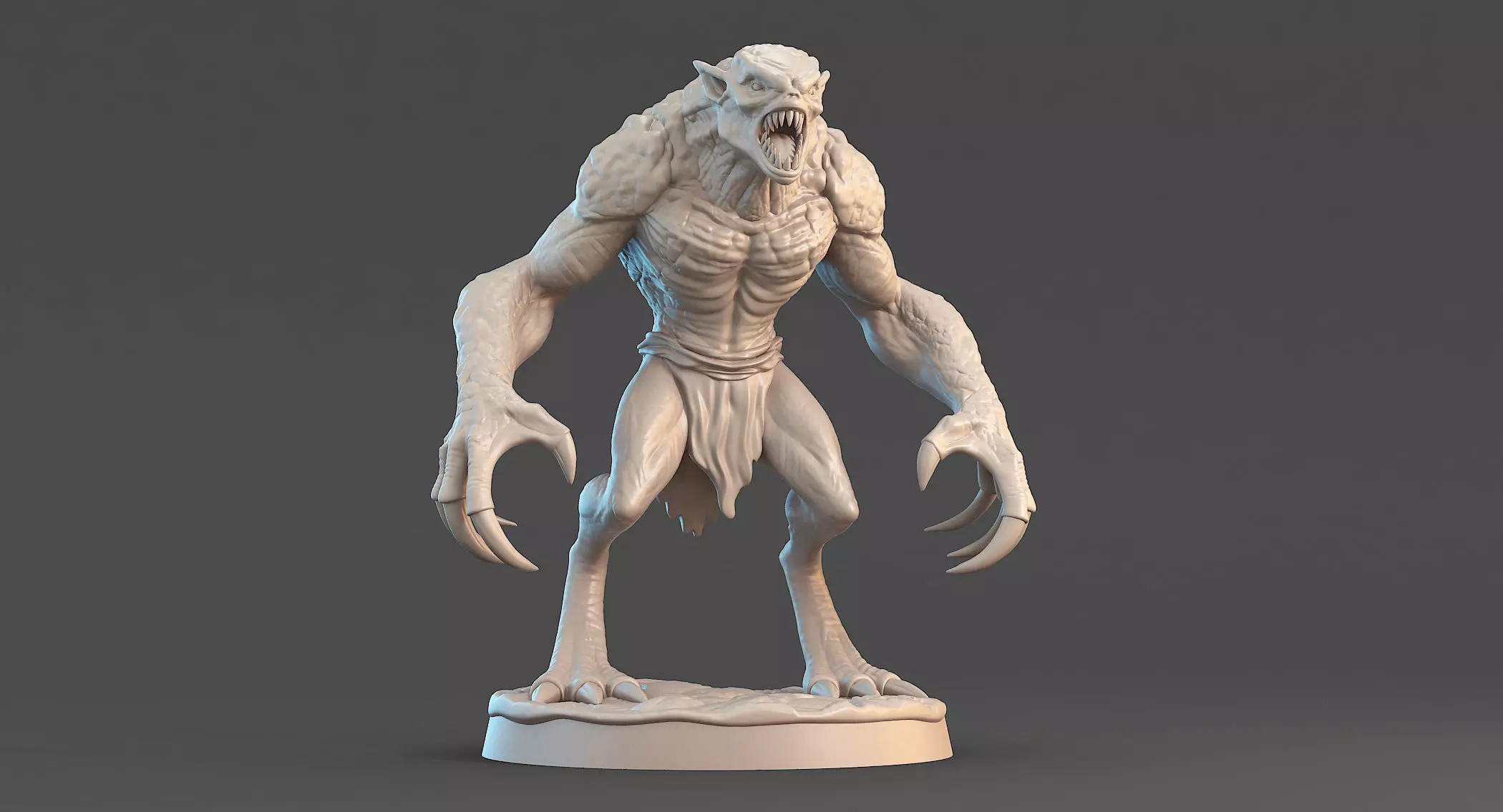 Printable Creature 01 Neutral Pose 3D model_0