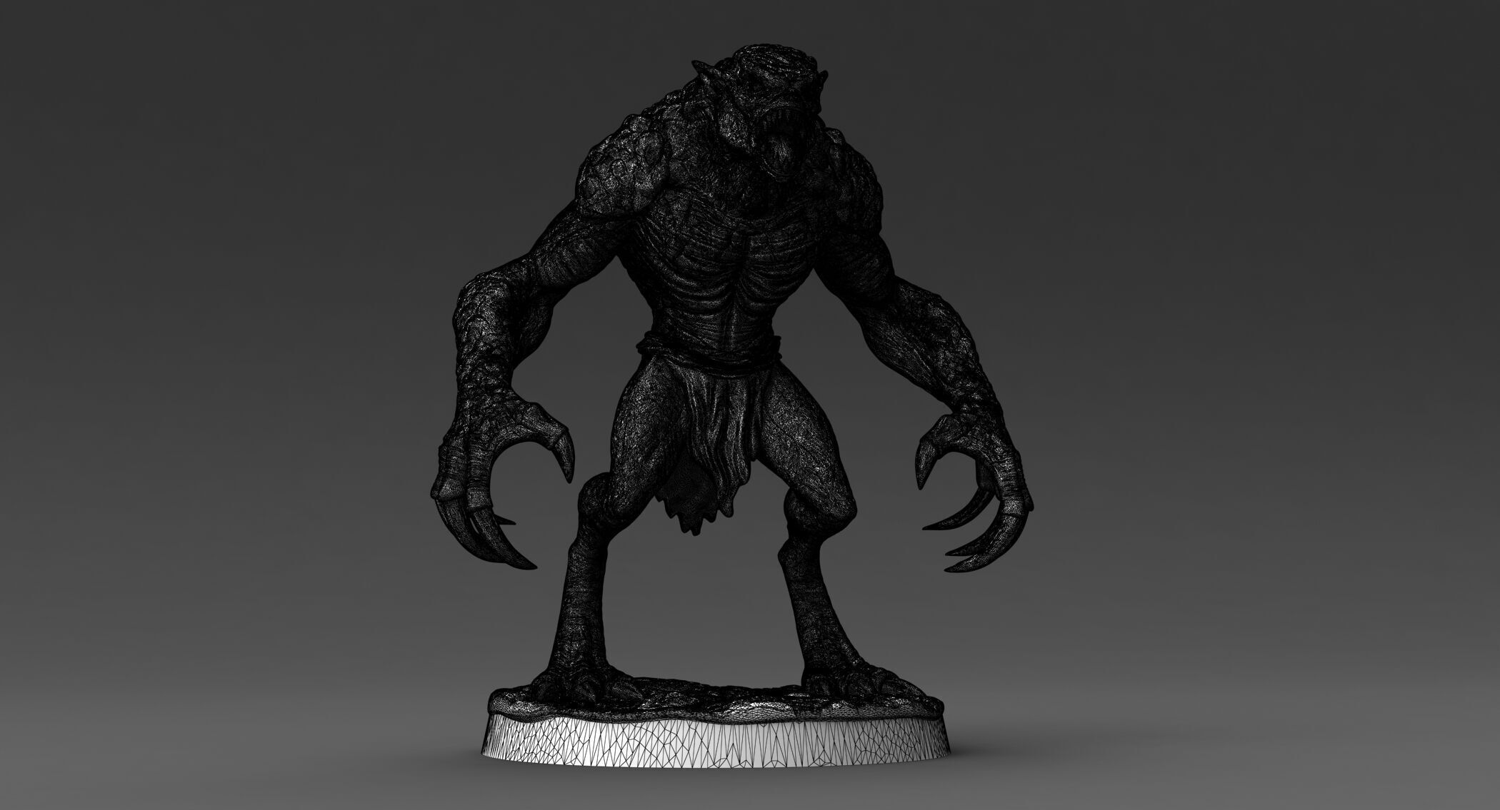 Printable Creature 01 Neutral Pose 3D model_5