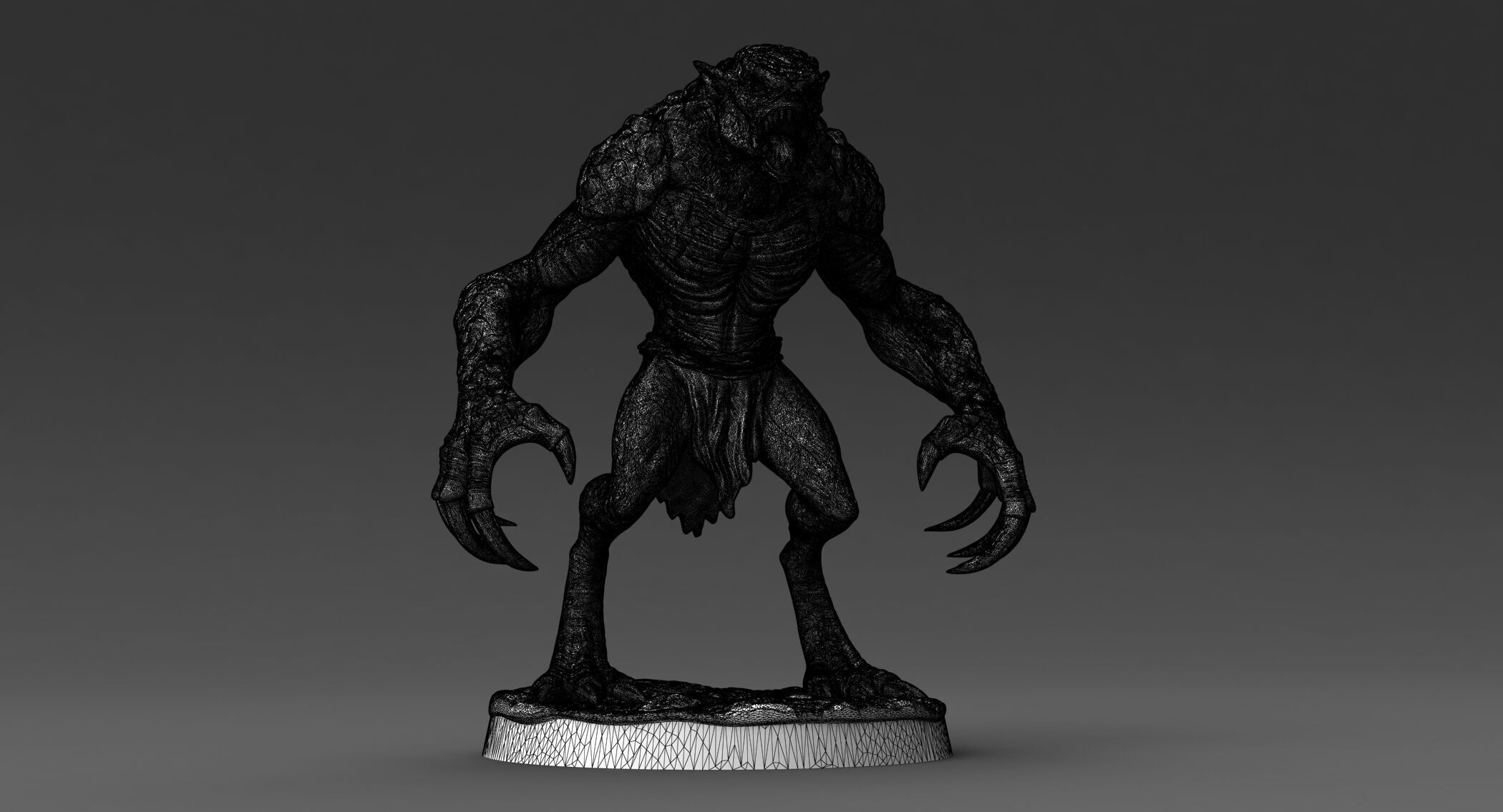 Printable Creature 01 Neutral Pose 3D model_9
