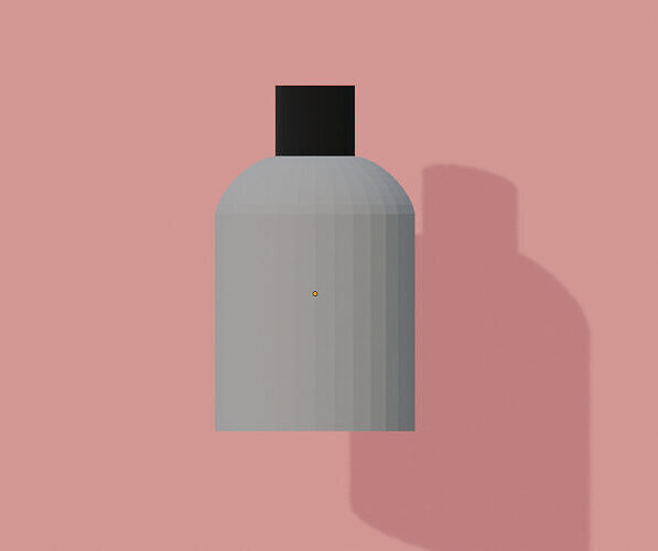 Rounded Cosmetic Bottle 3D Model   Printable Container Free 3D print model