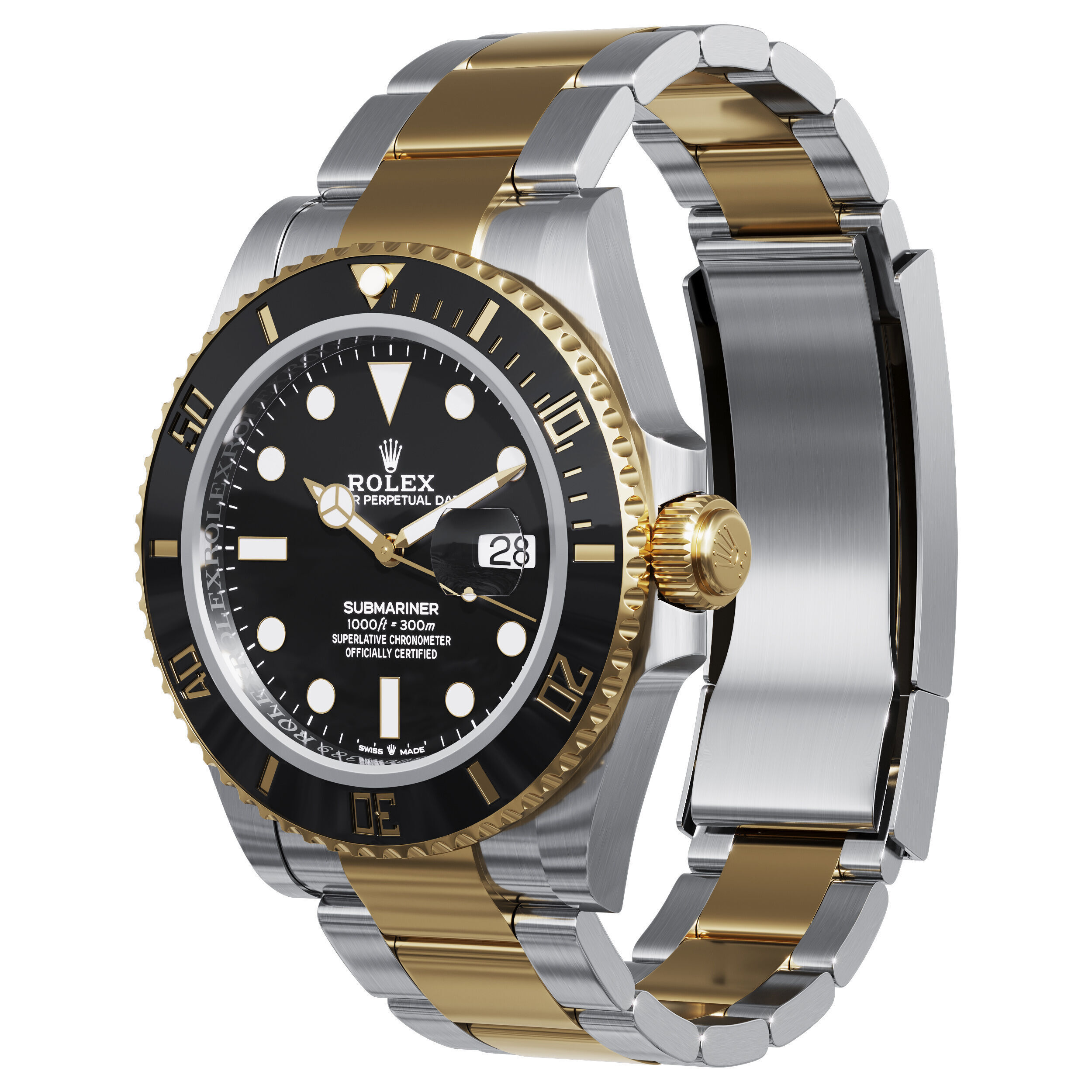 Rolex Submariner Date 3D model_1
