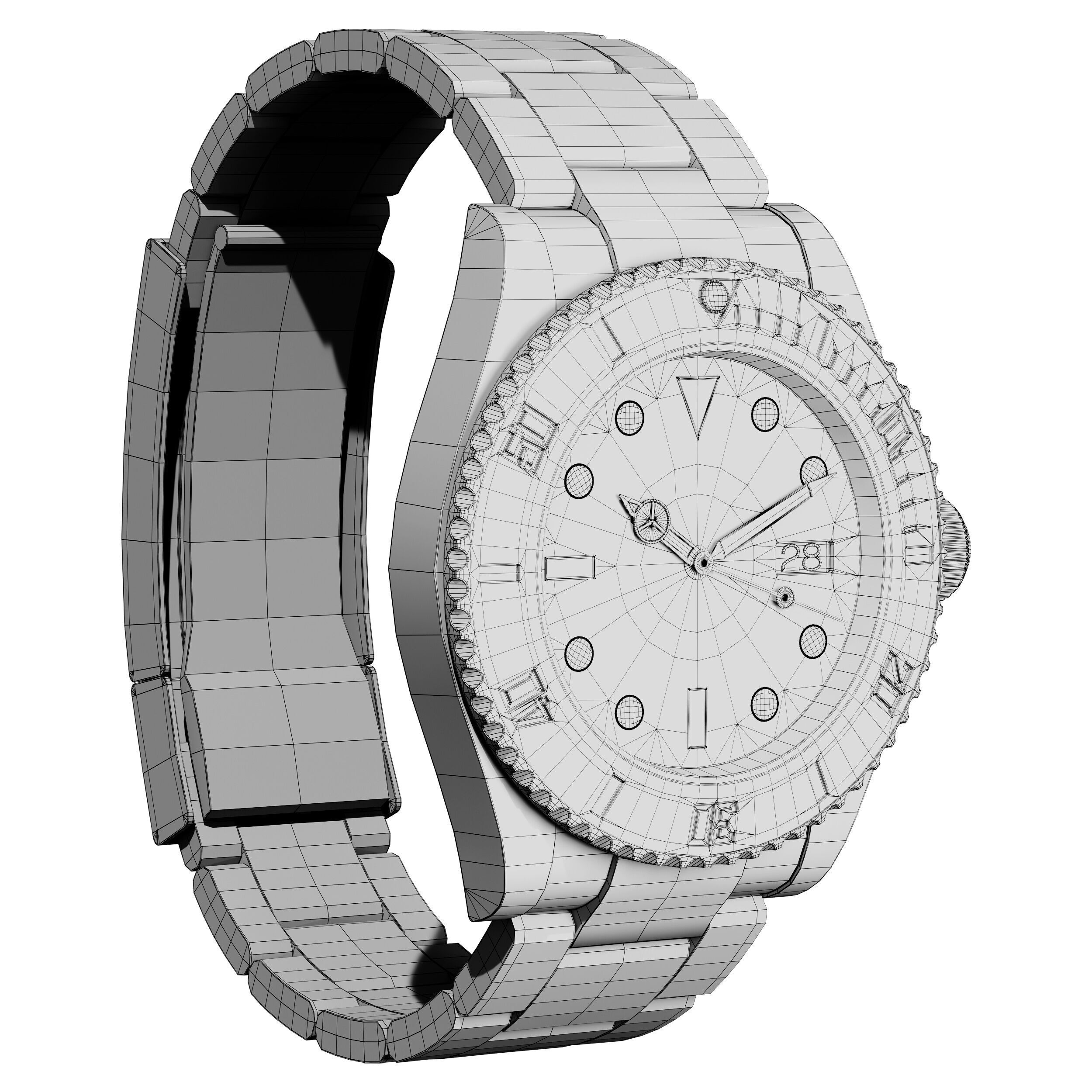 Rolex Submariner Date 3D model_6