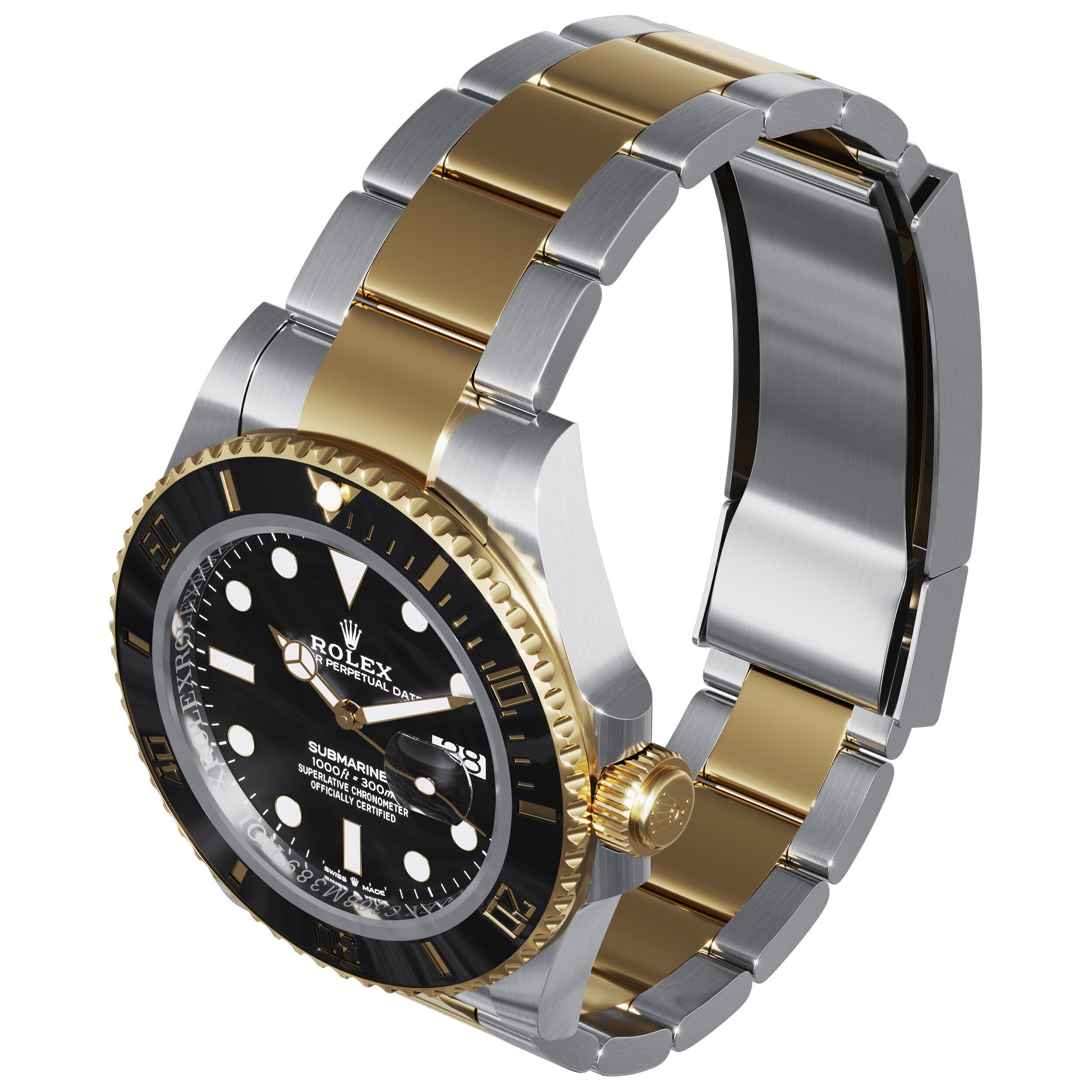 Rolex Submariner Date 3D model_4