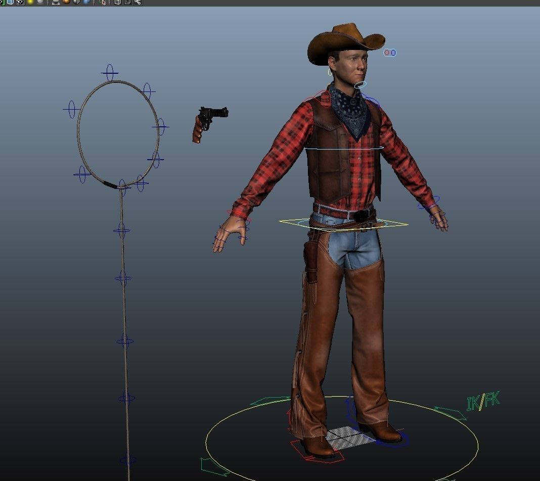 Cowboy metal shield with bull head 3D model_13