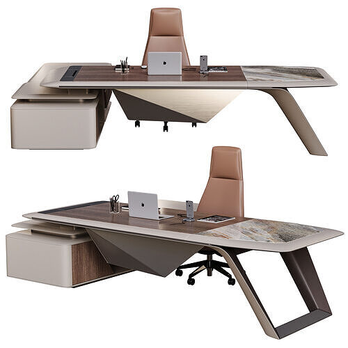 BOSS luxury Executive Office Table H 09 3D model
