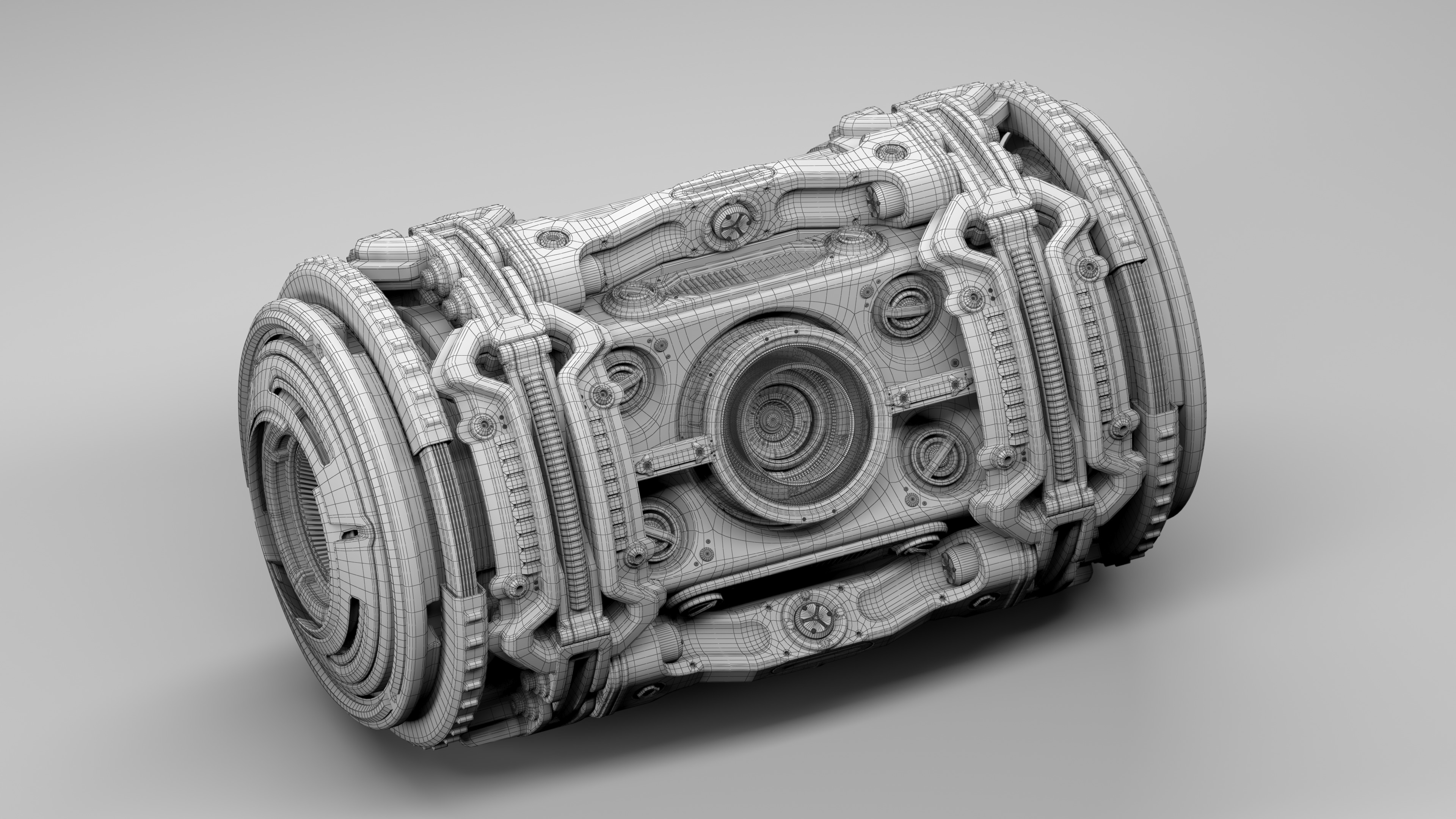 Sci-Fi Hard Surface Kitbash Set - 4 in 1 3D Model Collection_10