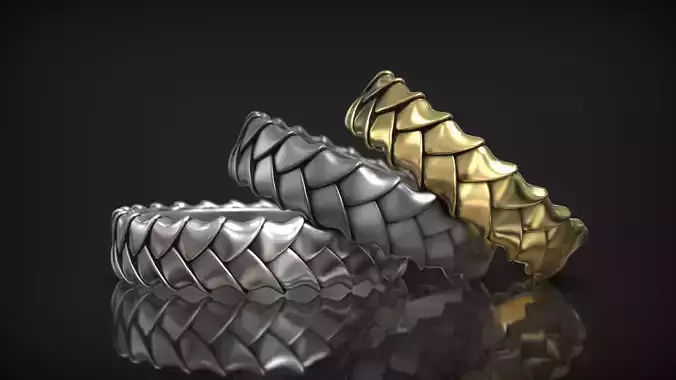 Modern Braided Infinity Minimalistic Wedding Band