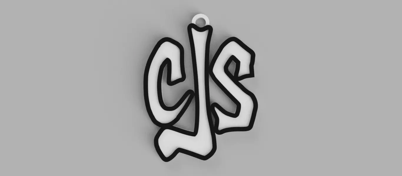 Callejeros Senales Street Signs Rock Band Logo Keychain 3D print model