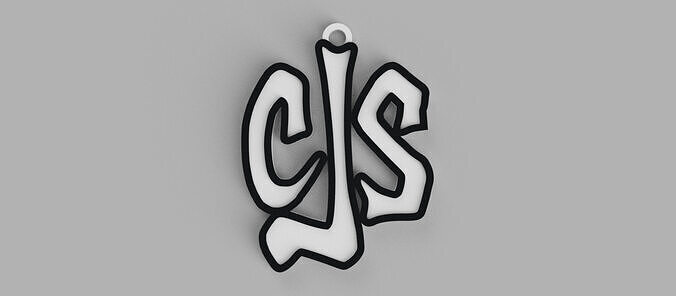 Callejeros Senales Street Signs Rock Band Logo Keychain 3D print model