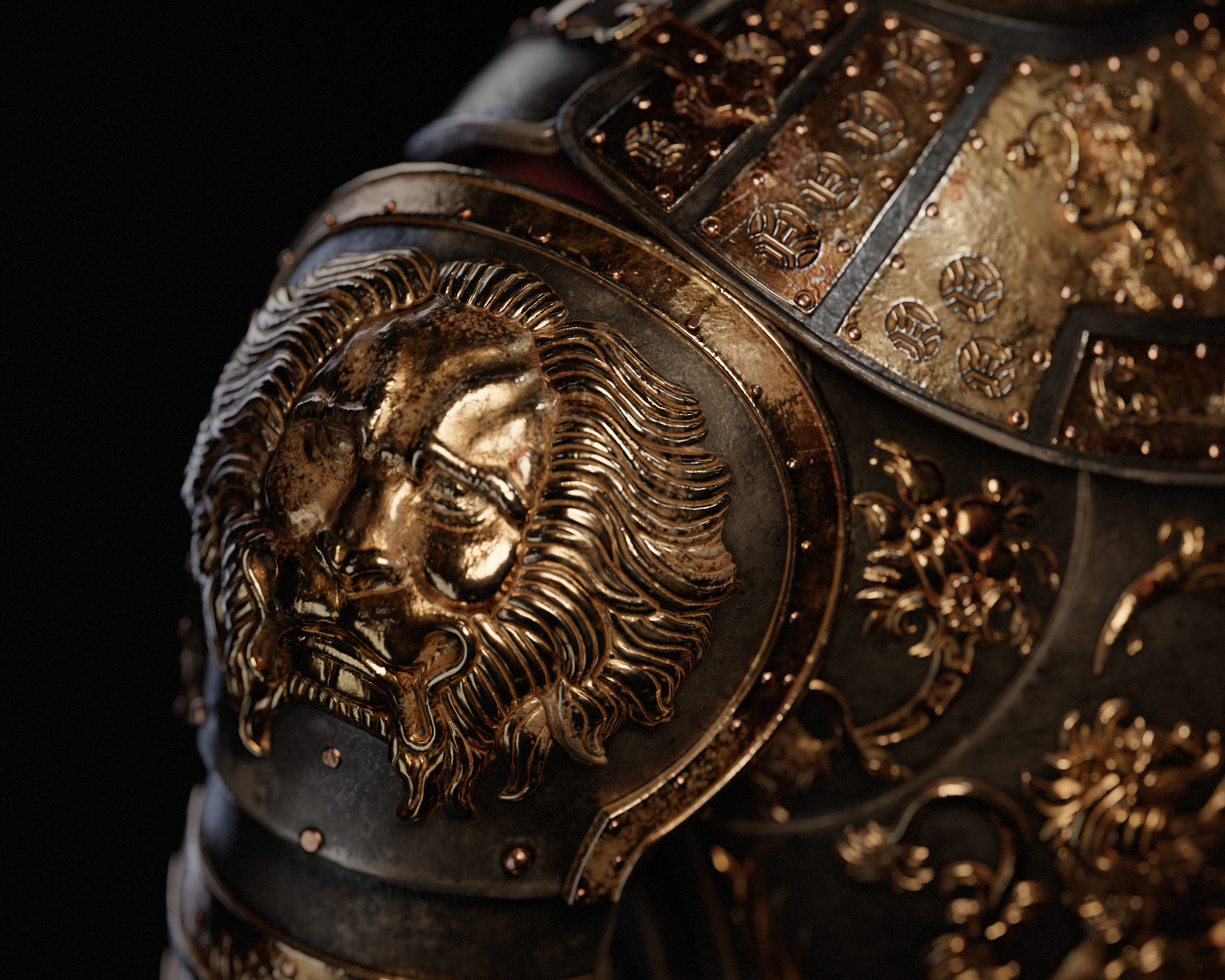 Game of Thrones Armor Low-poly 3D model_3