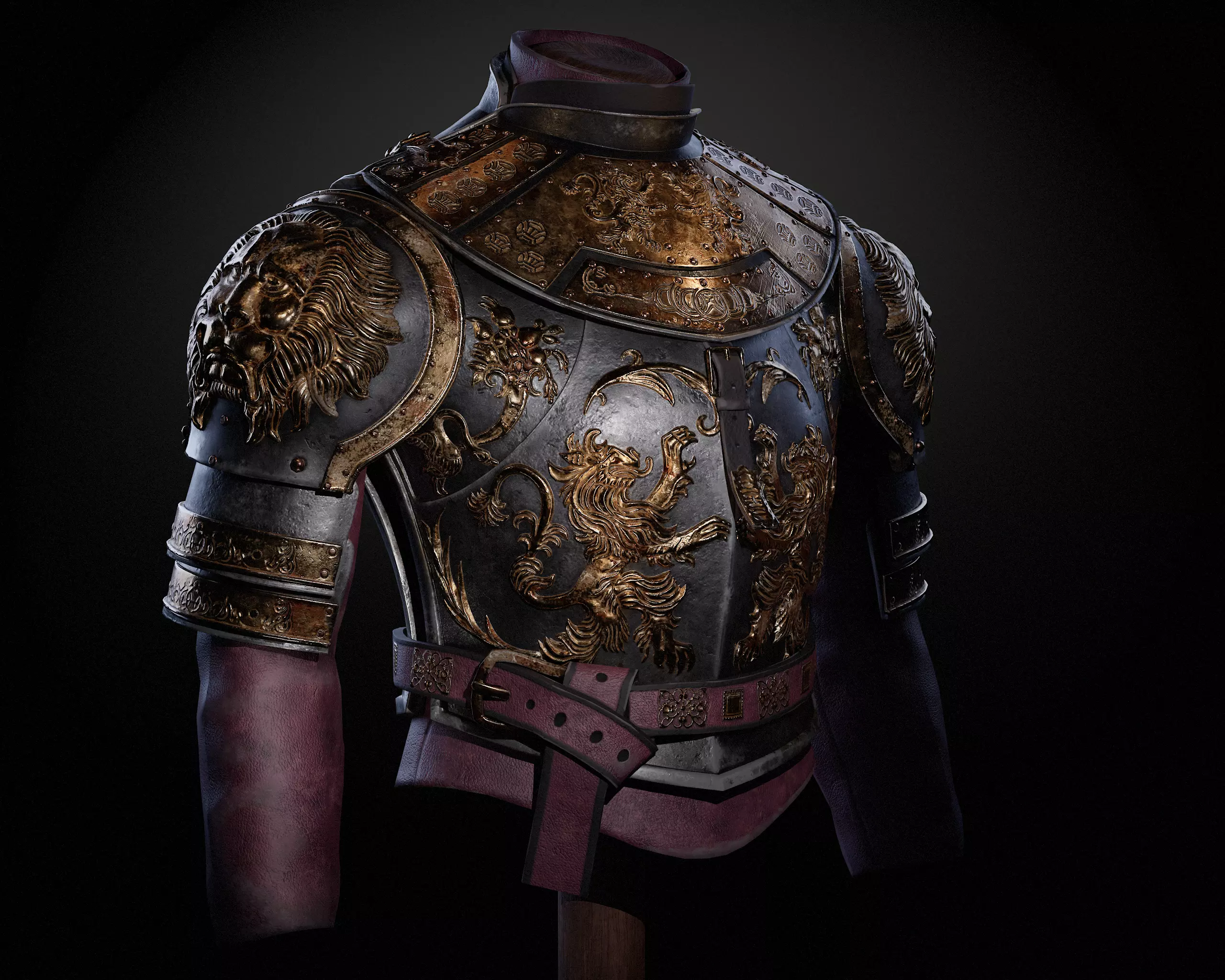 Game of Thrones Armor Low-poly 3D model_0