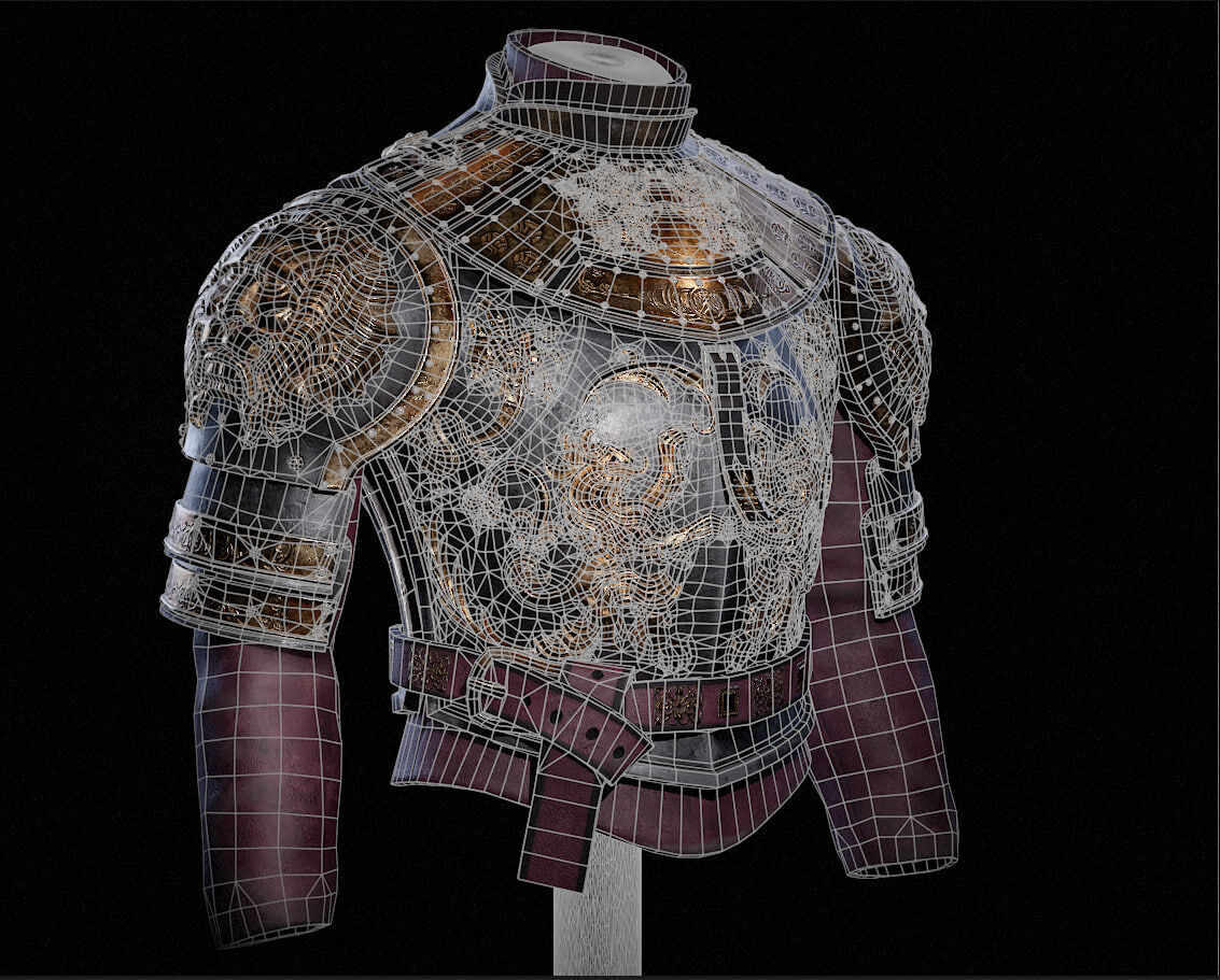 Game of Thrones Armor Low-poly 3D model_4