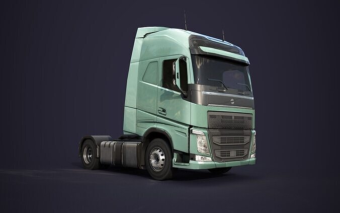 VLV Truck Semi Low-poly 3D model