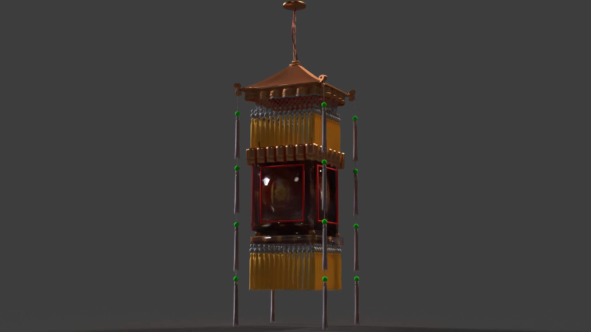 Chinese palace lantern   3D model_4