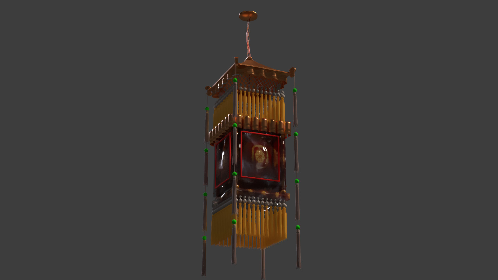 Chinese palace lantern   3D model_5