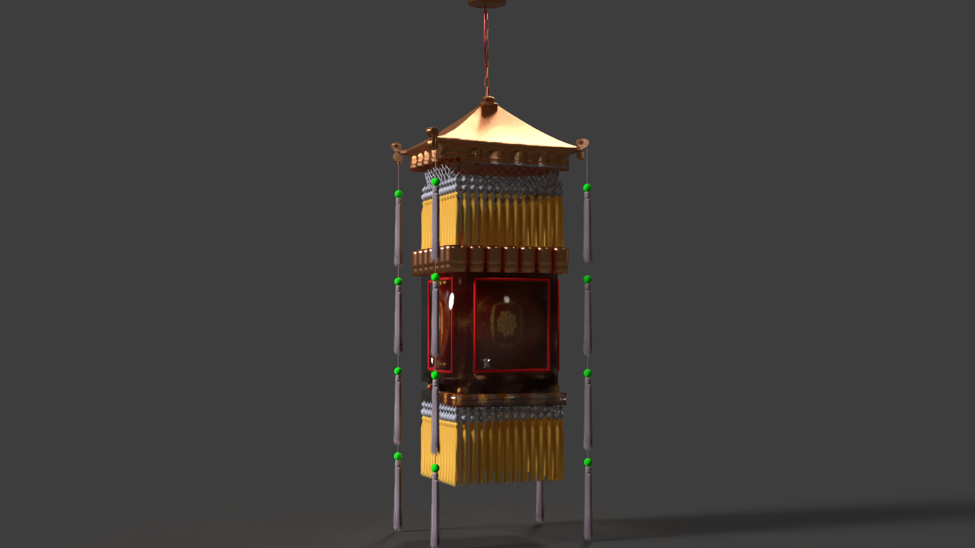Chinese palace lantern   3D model_3