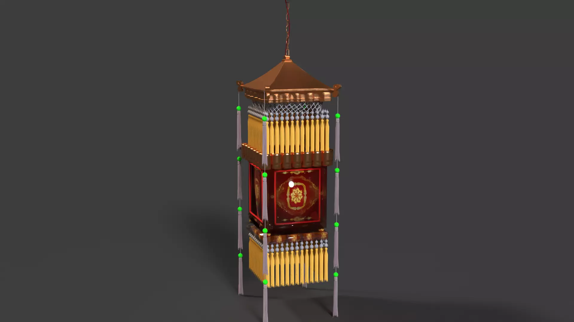 Chinese palace lantern   3D model_0