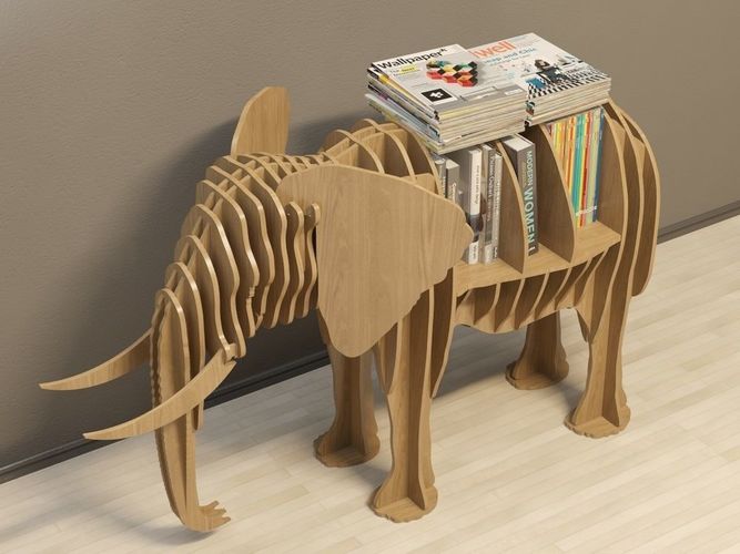 Cofee table elephant 3D model
