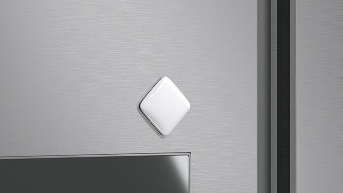 White Rhombus Fridge Magnet - magnetic souvenir on refrigerator 3D model