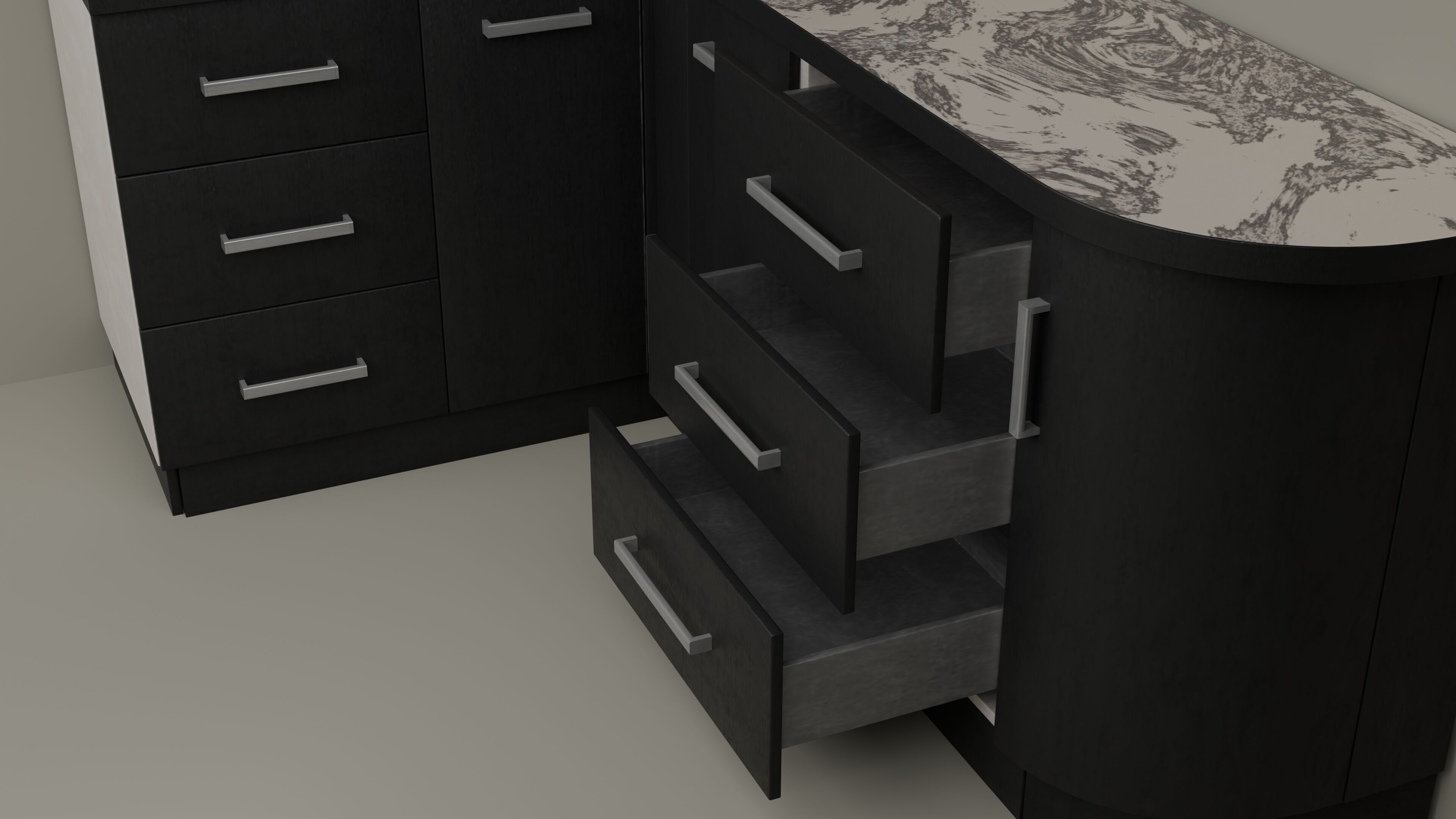 Kitchen Low-poly 3D model_6