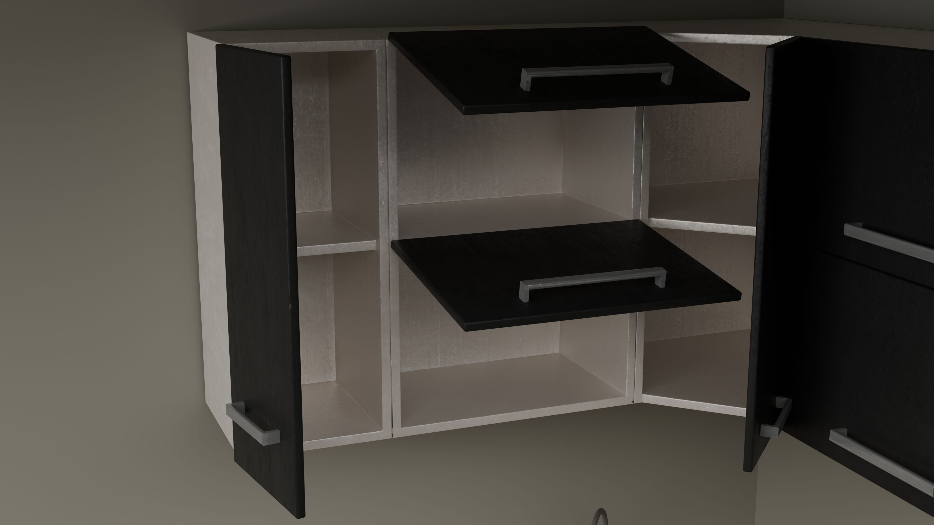 Kitchen Low-poly 3D model_8