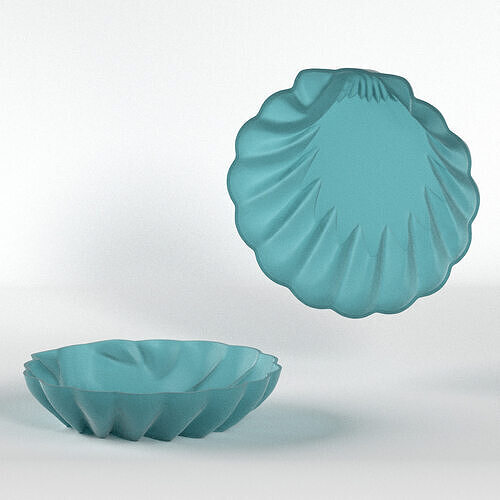 Seashell Soap Dish 3D print model