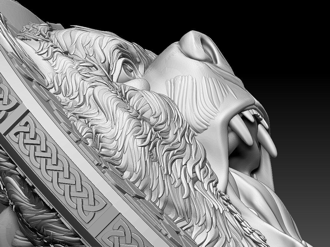 HM Bear Keychain Voronoi 03 3D print model_18