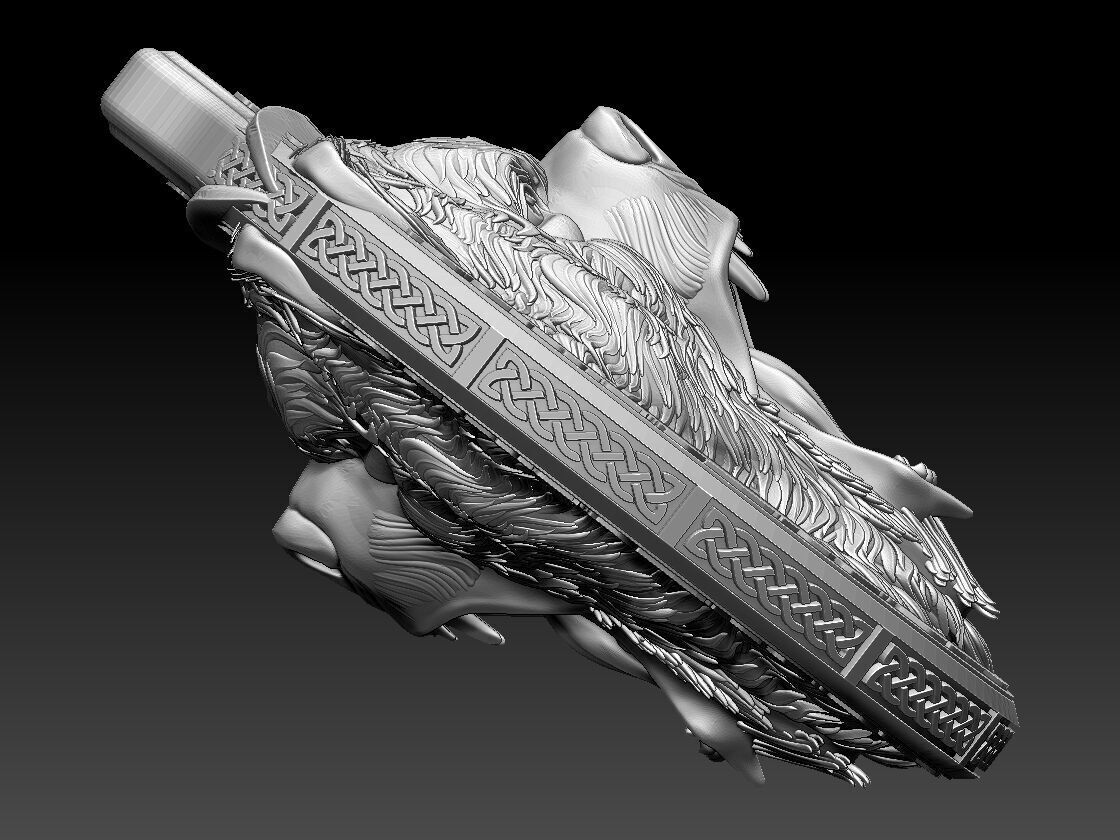 HM Bear Keychain Voronoi 03 3D print model_8