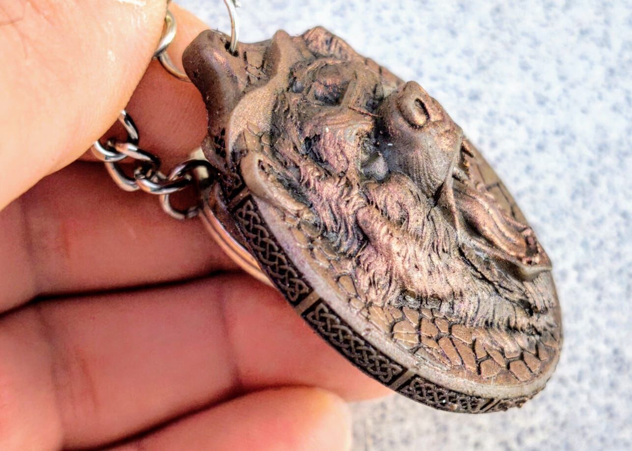 HM Bear Keychain Voronoi 03 3D print model_11