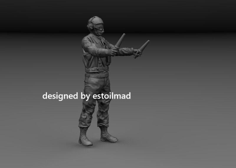 AIRCRAFT CARRIER DECK CREW v5 3D print model_2